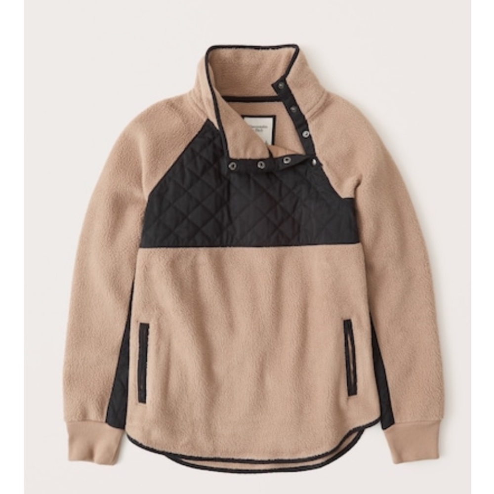 Abercrombie Asymmetrical Snap-Up Fleece